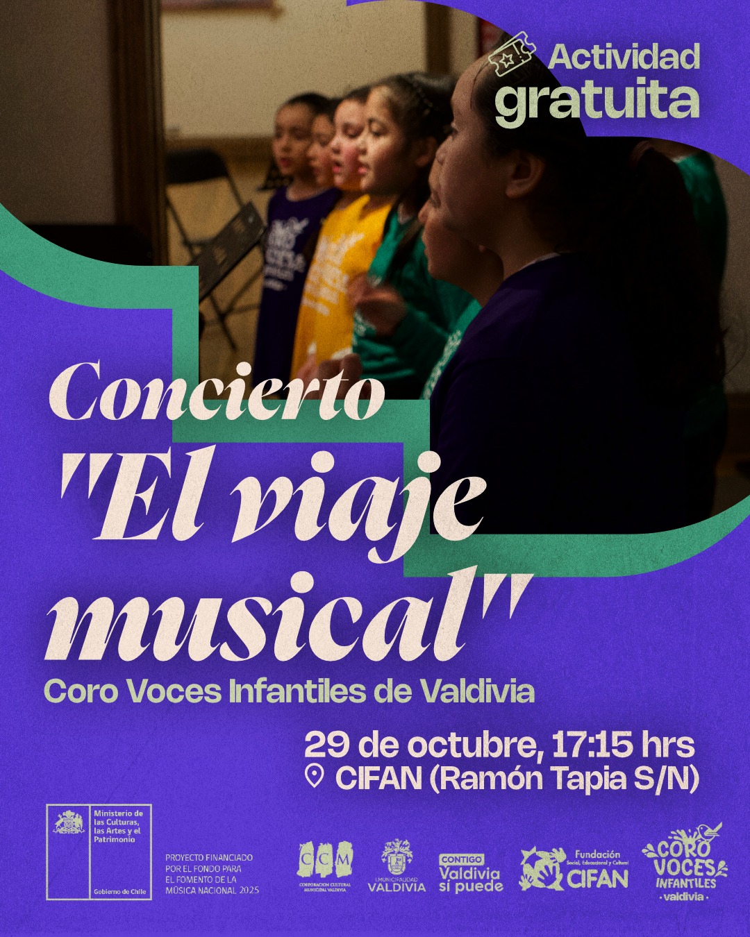 “El viaje musical”El Coro Voces Infantiles de Valdivia se presentará en un nuevo concierto titul
