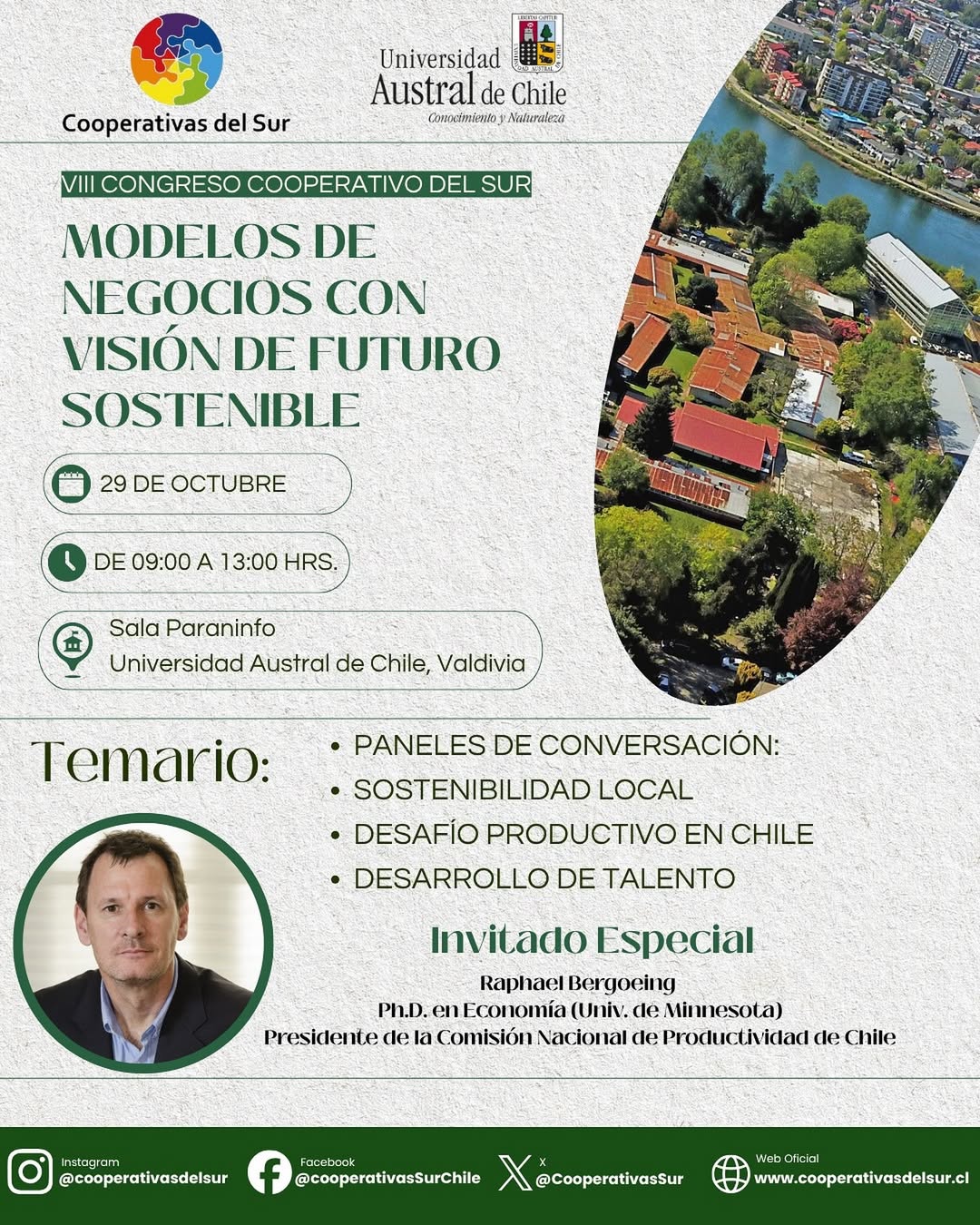 🌿 ¡Participa en el VIII Congreso Cooperativo del Sur 2025! 🌿@cooperativasdelsur y la @universi