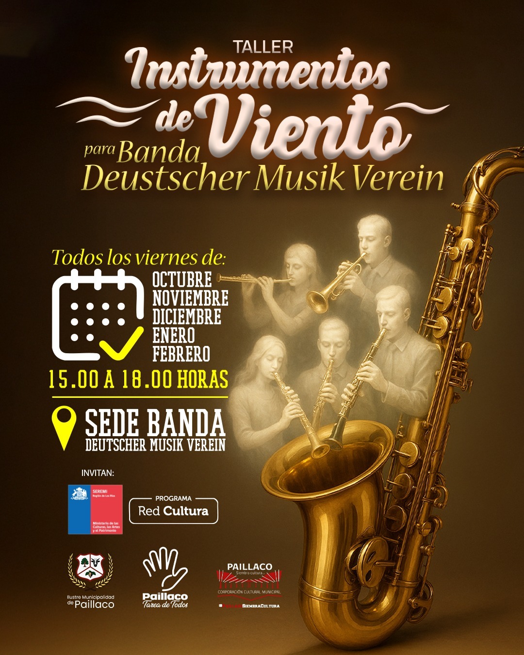 🎶 Taller de Instrumentos de Viento 🎺Banda Instrumental de Paillaco “Deutscher Musik Verein”La